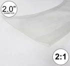 2" ID Clear Heat Shrink Tube 2:1 ratio 2.0" wrap (10 feet) inch/ft/to 50mm