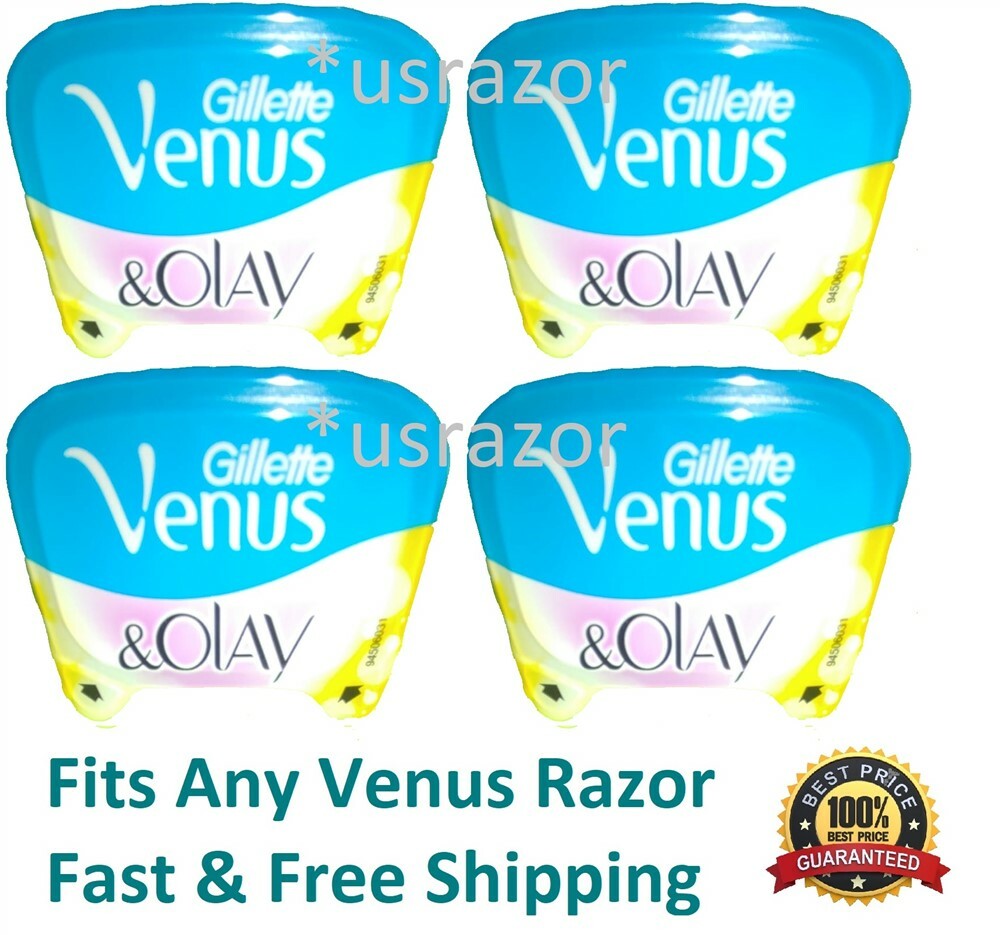 4 Gillette Venus Olay Razor Blades Refills Cartridges Shaver handle Sugar berry 
