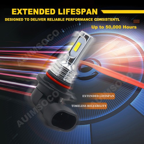 For Subaru SVX Coupe 2-Door 1992-1997 LED Headlights High Low Bulbs Xenon White - Picture 15 of 18