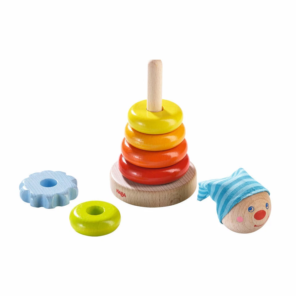 HABA Steckspiel Kasper 8-tlg. Stapelspiel Sortierspiel Holzspielzeug 302913 - Bild 2 von 3