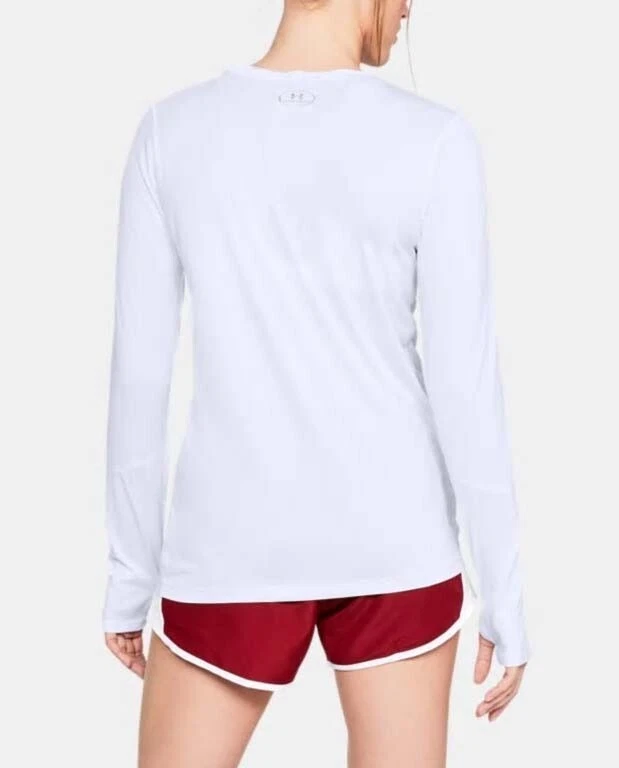 Under Armour Women's UA Long Sleeve 2.0 Locker Tee 1305681 White