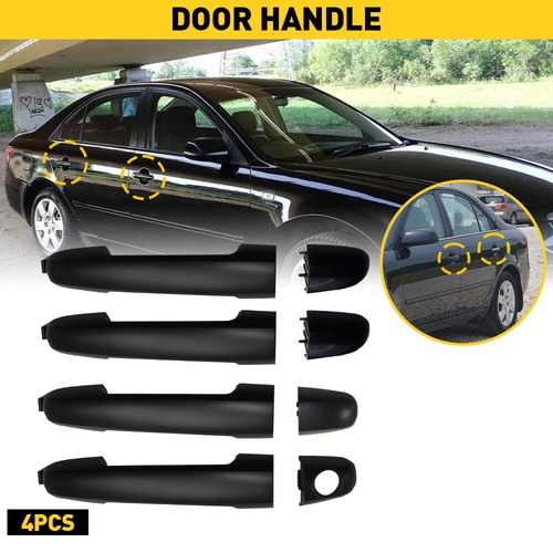 Door Handle For 2006-2010 Hyundai Sonata w/ Keyhole Front Left Outer All Chrome