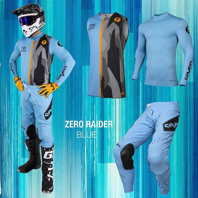 2019 19.1 Seven Zero Raider Mx Enduro Gear Blue Adult Motocross 19 Combo