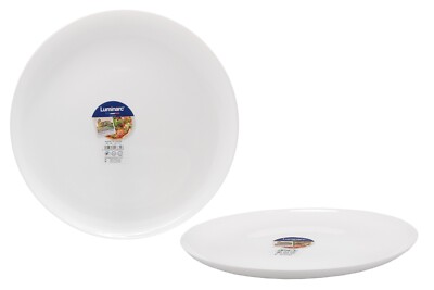 6er Set Luminarc Pizzateller Porzellan weiß 32 cm
