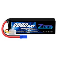 Zeee 14.8V 100C 9000mAh 4S Lipo Battery EC5 for RC Car Truck Tank Helicopter