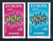 CEPT EUROPA; French Andorra 1972 uncirculated**