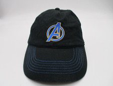Marvel Avengers Hat Cap Youth Black Strap Back Adjustable Kids A Logo