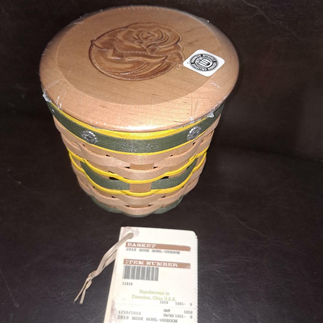 Longaberger RARE 2010 University of Oregon Rose Bowl Basket set