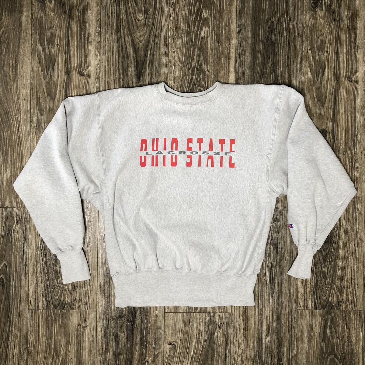 Vintage 1990's Ohio State Buckeyes Lacrosse Champion Reverse Vintage 1990's Ohio State Buckeyes Lacrosse Champion Reverse