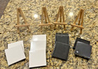 4 Mini Wood Easel & 10 Mini Canvas Tabletop Display Easels Card Photo Frame