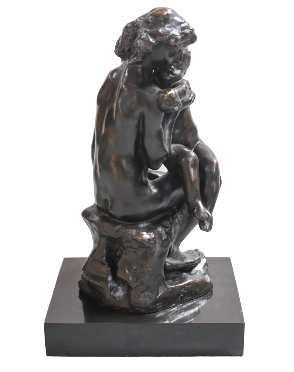 コレクション AUGUSTE RODIN August Rodin Patinated Bronze Sculpture figural group Frere