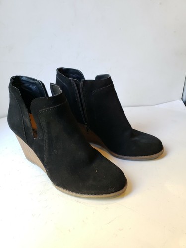 lucky yabba wedge bootie black