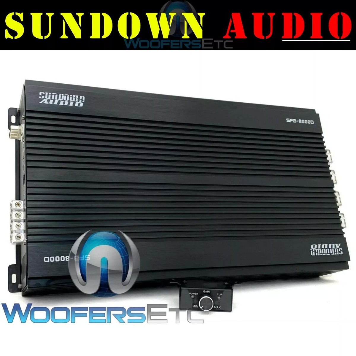 SUNDOWN AUDIO SFB-8000D MONOBLOCK 8100W RMS SUBWOOFERS CLASS D CAR