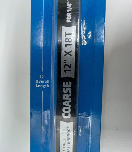 QTY 12 Century Drill & Tool 04333 Carbon Alloy Steel Hacksaw Blades 12" 18 Teeth - Foto 2 di 9