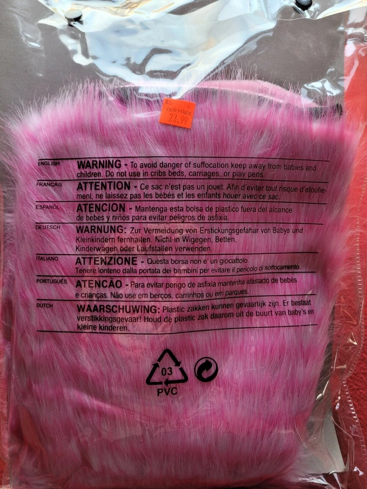 Colete fantasia de Halloween rosa groovy adulto - Imagem 4 de 4