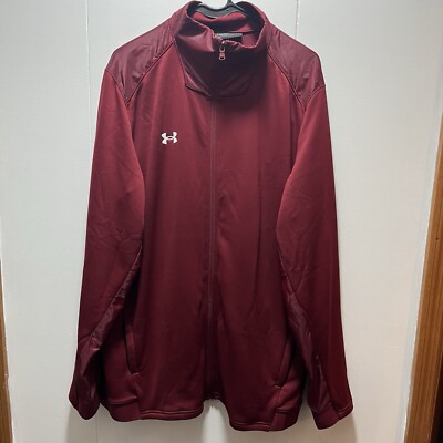 Under Armour Mens Command Warm-Up Training Full-Zip Jacket Red Size XL NEW W TAG