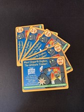 LOT of 5 BURGER KING WARNER BROS IRON GIANT 1999 PROMO CARDS MEET HOGARTH HUGHES