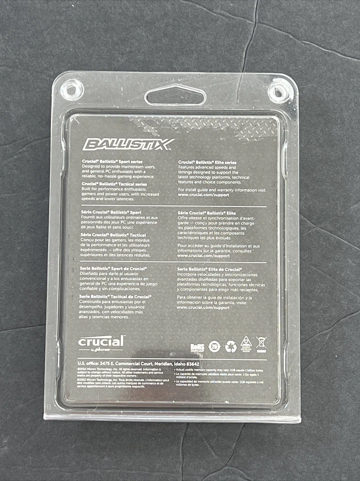 BALLISTIX 8GB MEMORY  2-4GB SPORT DDR3-1600(PC3-12800) CL9@1.5V - Image 2 of 3