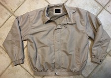 VTG Pierre Cardin Mens Beige Full Zip Logo Wi...