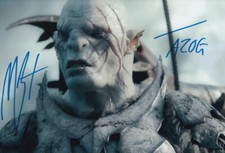 MANU BENNETT signed Autogramm 20x30cm RINGS HOBBIT in Person autograph COA