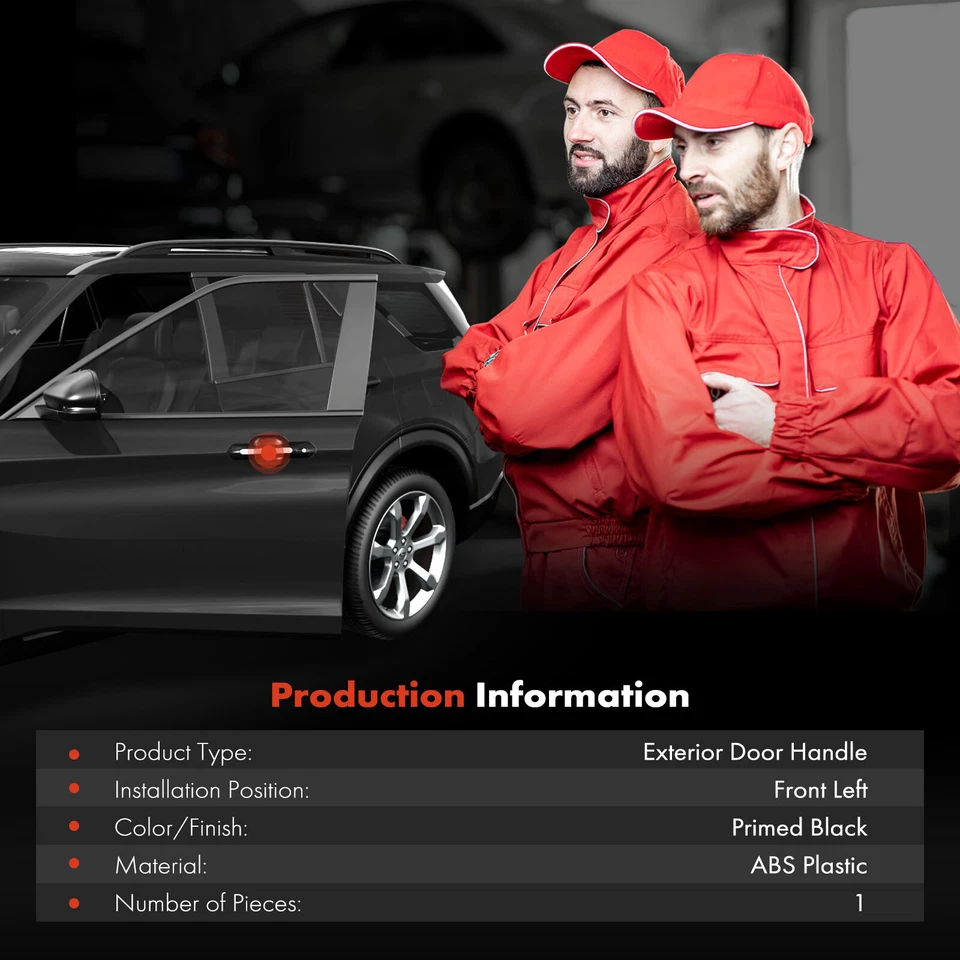 Черная передняя водительская ручка внешней двери для Honda Ridgeline 2006 2007-2014 - Изображение 2 из 4