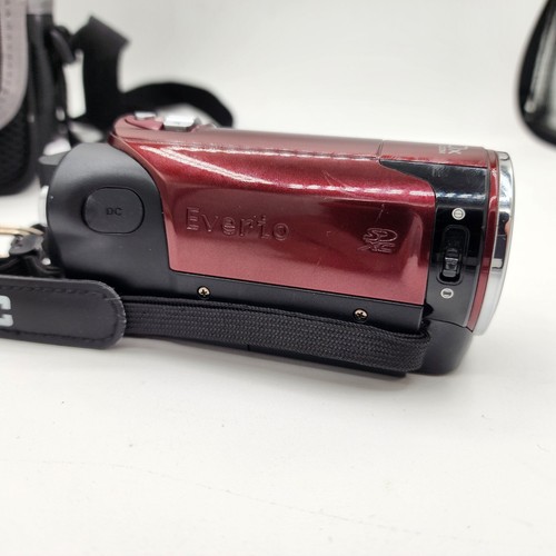 JVC Everio GZ-HM30RU Camcorder + Case Bundle Red Tested & Working - Picture 6 of 9