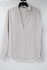 dior shirt mens size 40 cotton collared pullover check long sleeve made in Italy