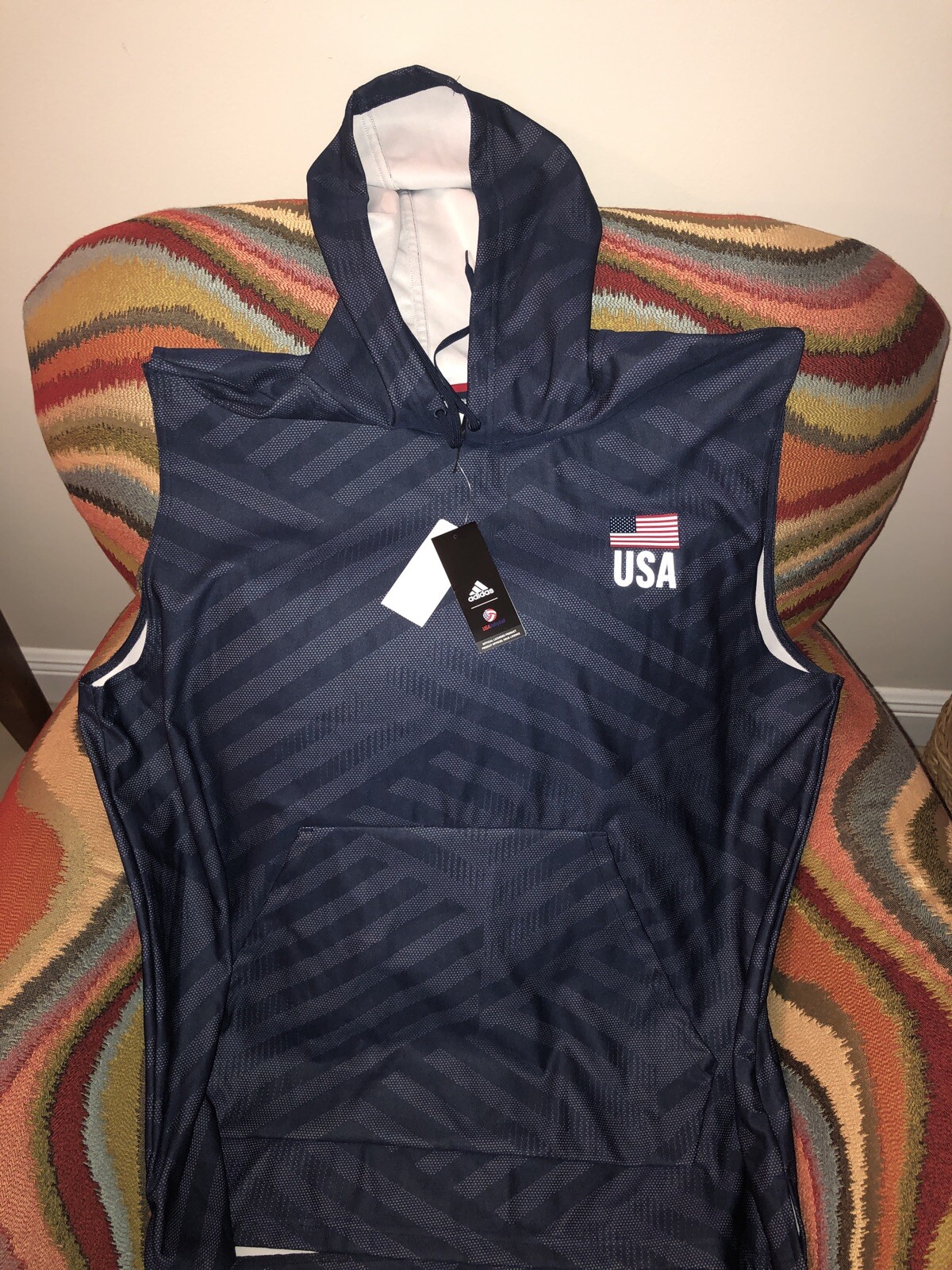 Adidas Usa Volleyball Hoodie Sleeveless NWT Size 3XL Mens eBay