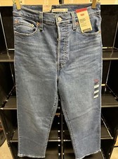 Levis Ribcage Straight Ankle Jeans Womens 29x27 High Rise NWT