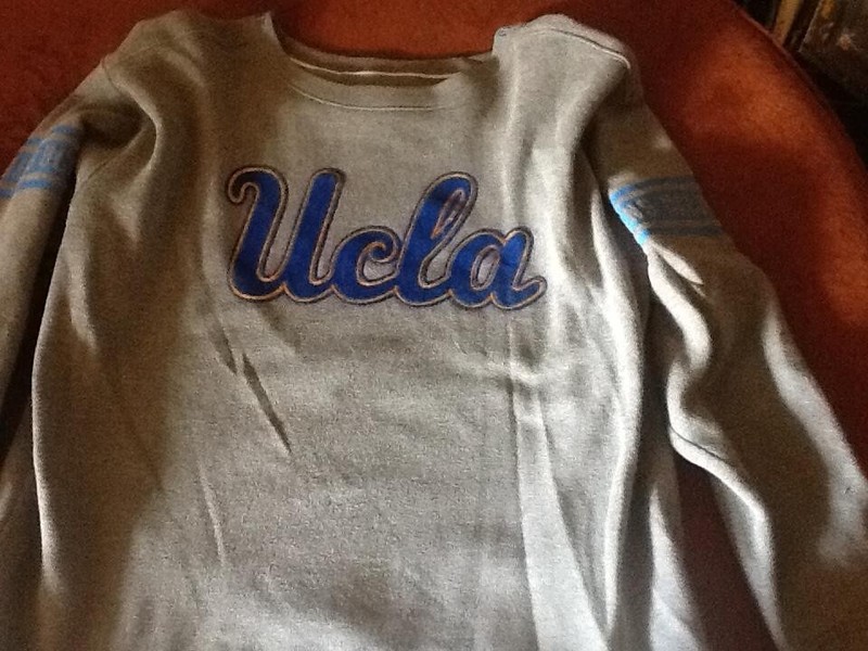 VICTORIAS SECRET PINK BLING UNIVERSITY "UCLA BRUINS" SWEATSHIRT  SIZE LARGE