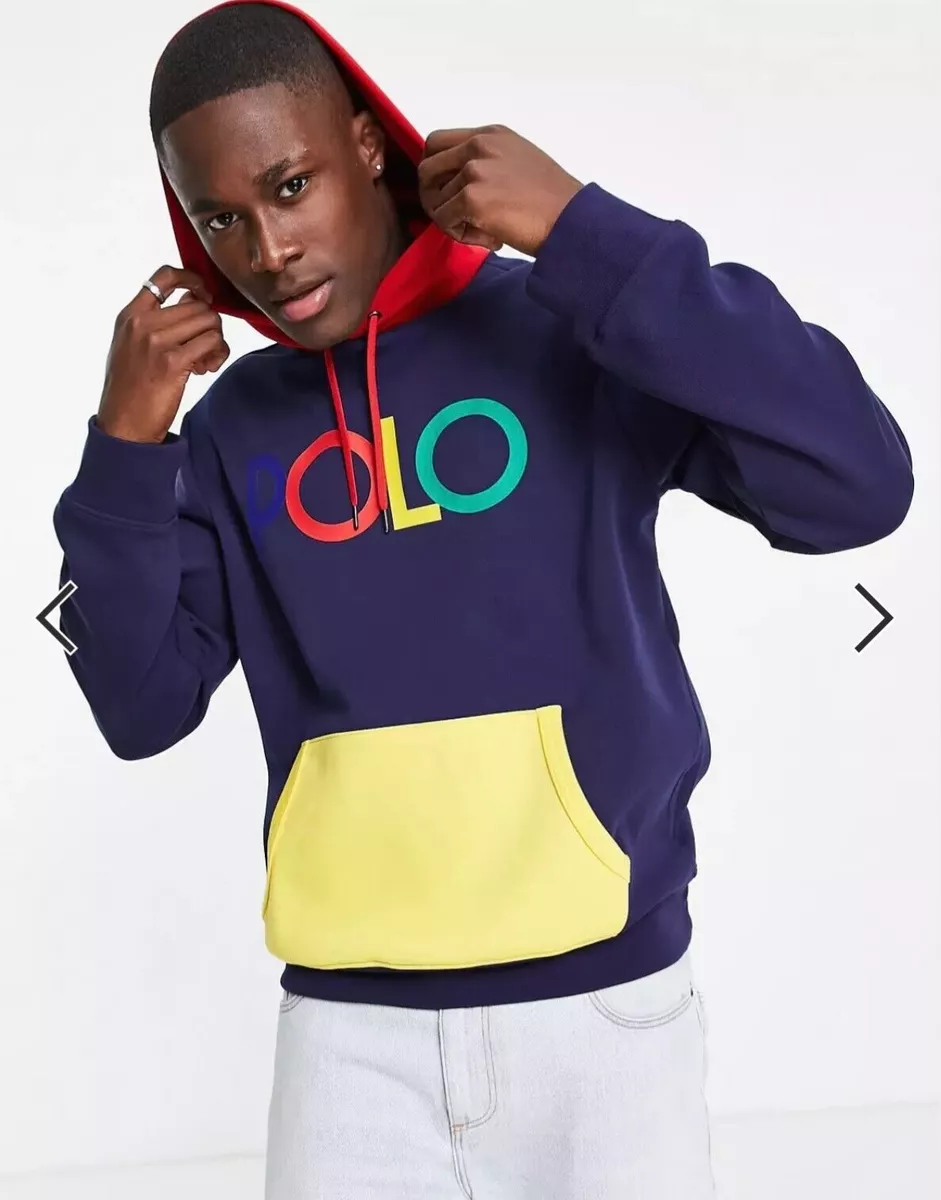 Colorblock Pullover Hoodie, Multicolour