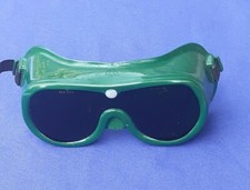 Vintage Eastern E-25X-4 ESZ87 Industrial Goggles Safety Glasses Green Lens