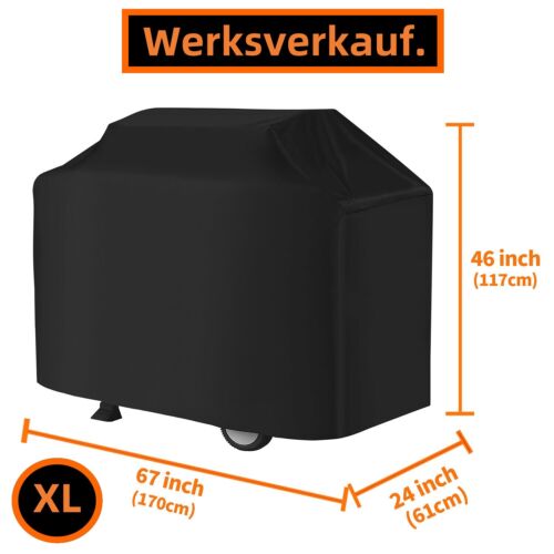 BBQ Grill Grillabdeckung Cover Abdeckhaube Gasgrill Smoker Abdeckung Schutzhülle - Bild 15 von 16