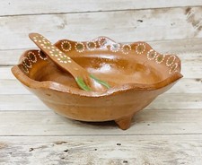 Molcajete Mexicano con Cuchara De Barro Mexicano Terra Cota Molcajete y Cuchara