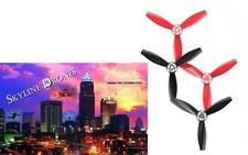 Parrot Bebop Propellers Blades Full Set of 4 Red and Black