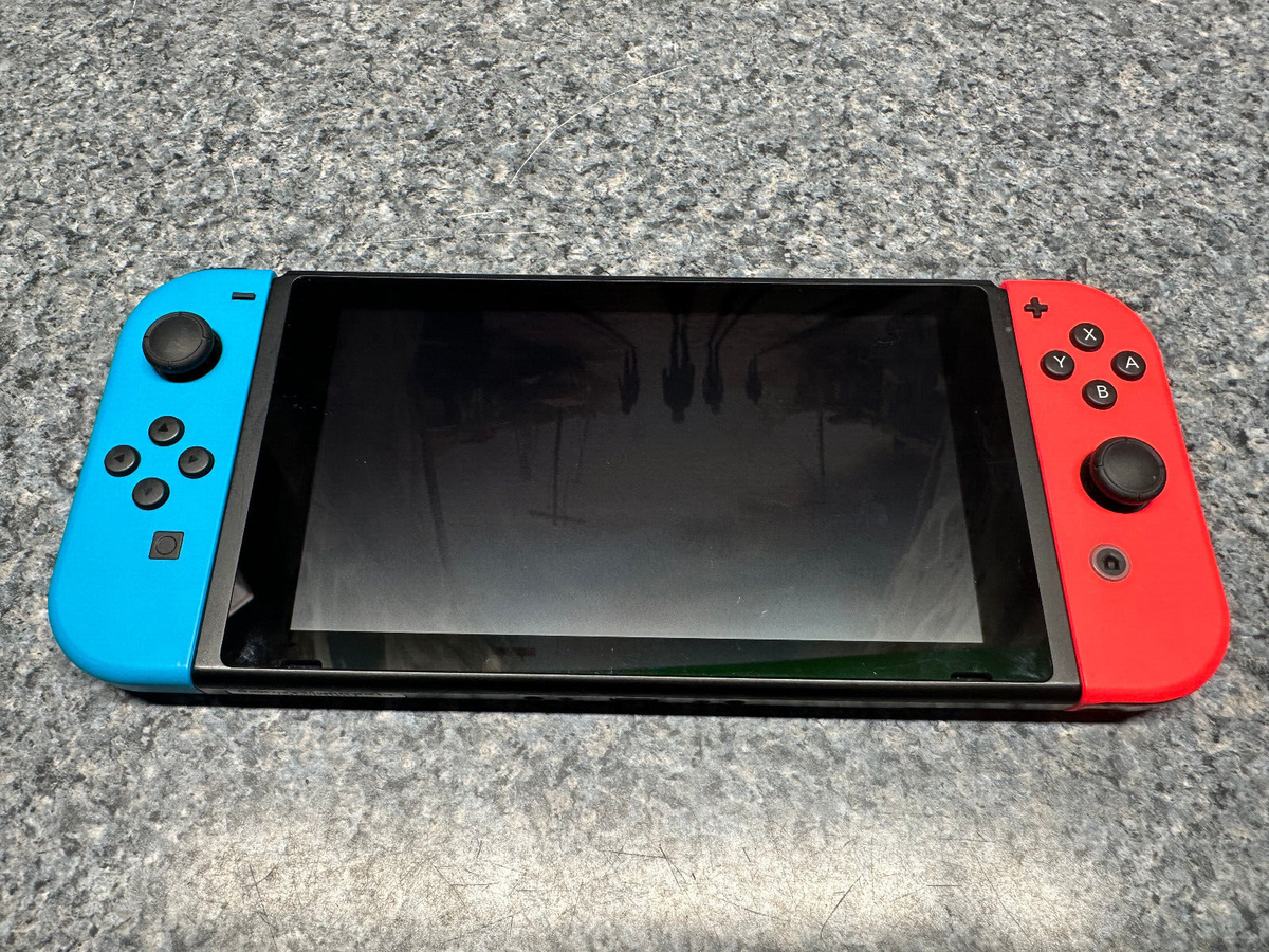 Nintendo Switch - Neon Red/Neon Blue 32GB Handheld Black Console