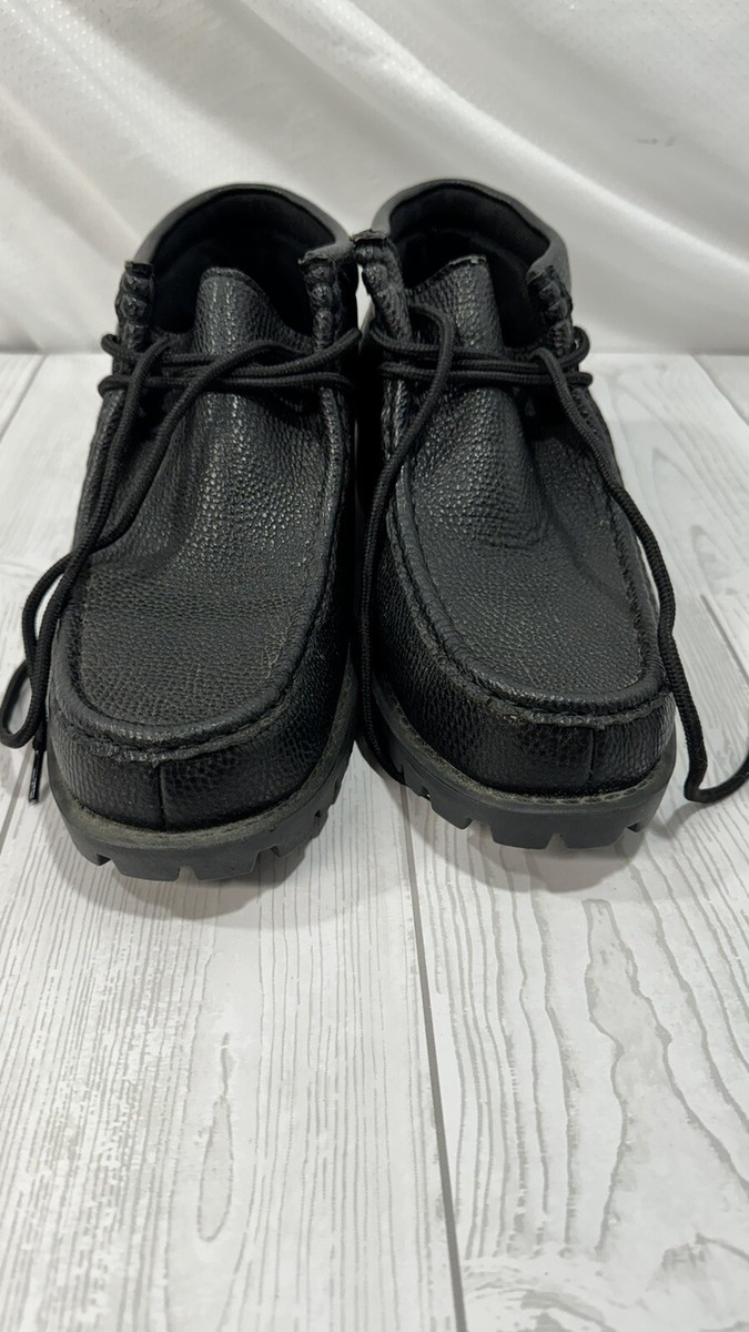 Vintage PHAT FARM Black Leather Men display picture 2