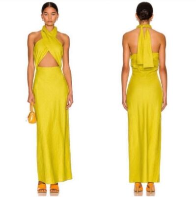Simon Miller Green Dress Size L Wrap Open | eBay Simon Miller Green Dress Size L Wrap Open | eBay