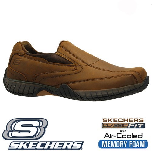 MENS SKECHERS LEATHER CLASSIC FIT 