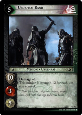 4x  Uruk-hai Band - 4U202 Ungraded The Two Towers