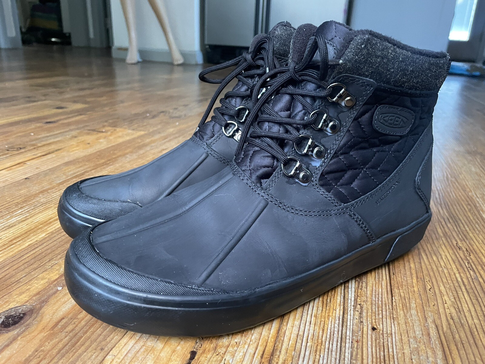 Stivali Keen Elsa 2 taglia 10 5 EU 41 invernali impermeabili donna pelle nera 1019636