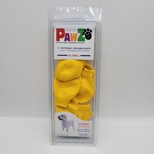 NEW PawZ Protex Dog Boots Water-Proof Paws Disposable Reusable XX-Small Yellow
