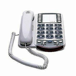 Ameriphone Xl50 Phone With 60-Db Amplification And Large Keypad (White) (759599765653)