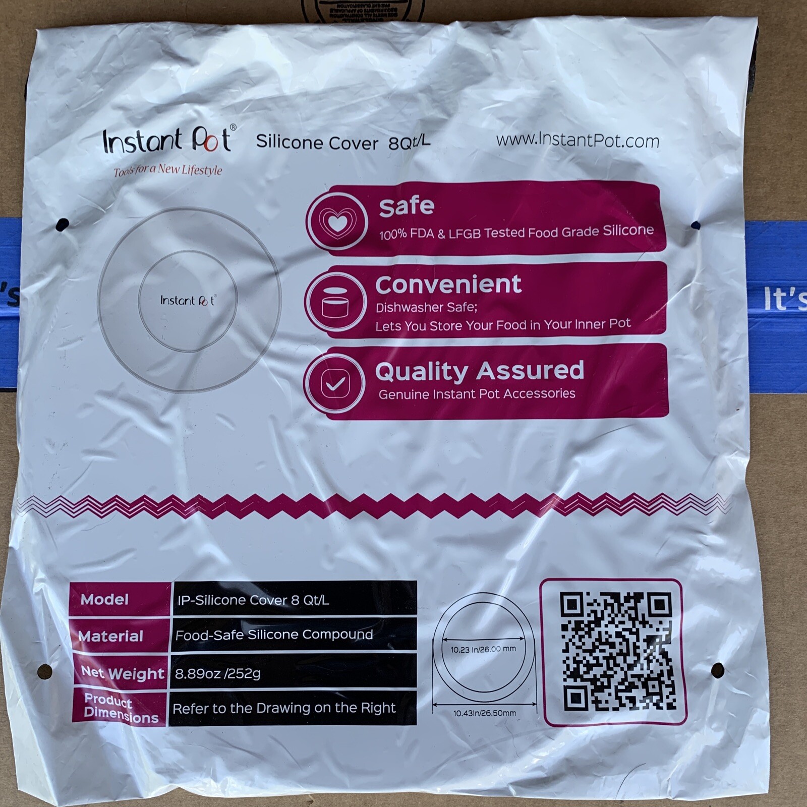 Instant Pot Silicone Cover 8 Qt/L New-image