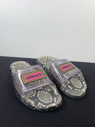 VERSACE Snakeskin Print slides
