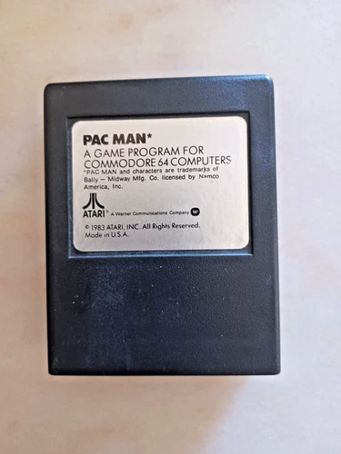 VINTAGE COMMODORE 64 CARTRIDGE - ATARI PAC MAN -  TESTED & WORKING