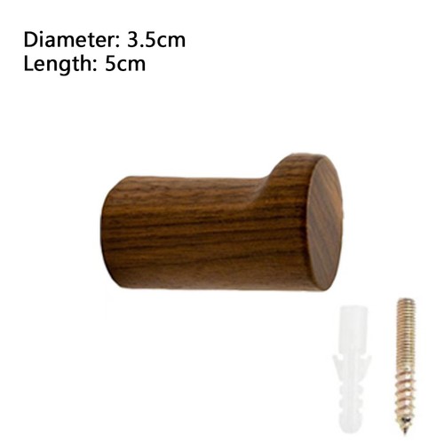 1pcs Wood Hat & Coat Hooks Door Wall Closet Garment Peg Robe Dress Hanger - Picture 14 of 16