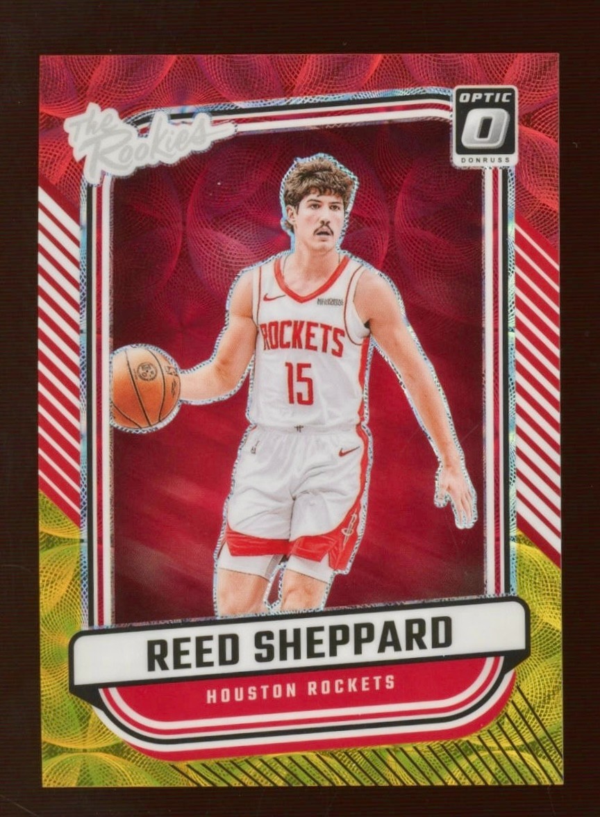 2024-25 Donruss Optic - Reed Sheppard #3 THE ROOKIES SSP GOLD & RED PRIZM /99