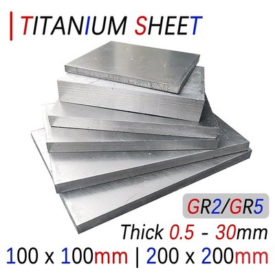 Titanium Sheet Plate Various Size Thickness 0.5mm - 30mm GR2 GR5 Titanium Plate
