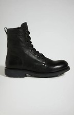Bikkembergs - Bottines Homme Amphibie À Lacets En Cuir Noir 29224/CP